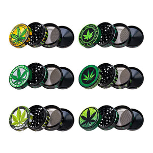 2" Cannabis Leaf 4pc Grinders