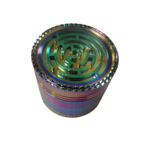 54mm Zinc Rainbow Ball Maze 4pc Grinder