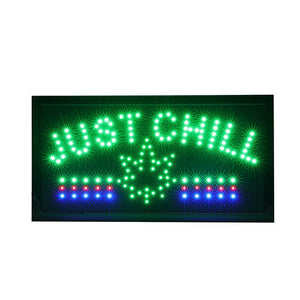 LED "Just Chill" Light Sign