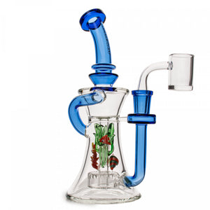 8.5" Red Eye Glass Sealife Recycler Rig