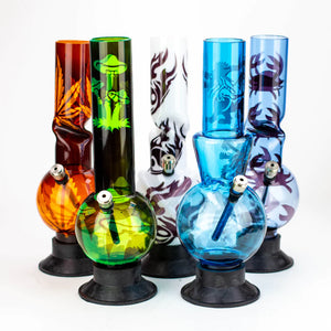 12" Assorted Acrylic Bongs