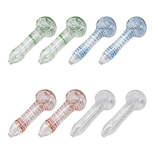 3.5" Assorted Glass Stripes Pipes