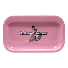 Blazy Susan Pink Spacey Susan Medium Rolling Tray w/ Lid