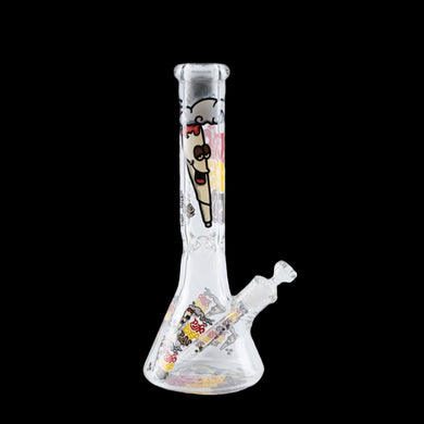 14″ 7MM Puffs Design Glass Bong