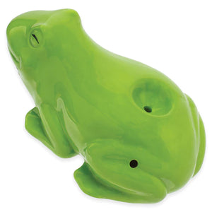 3.5" Ceramic Frog Pipe
