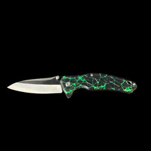 Dark Fantasy Black Green Knife