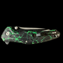 Dark Fantasy Black Green Knife