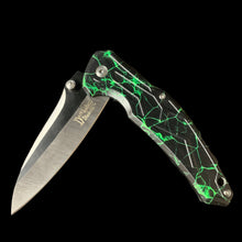 Dark Fantasy Black Green Knife
