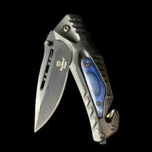 Blue Wood Handle Knife