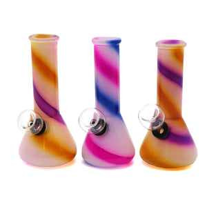 5" Stripes Assorted Glass Bubblers