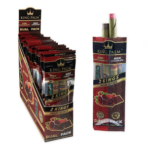 King Palm Dual Pack King Size Pomegranate & Chocolate (2pk)