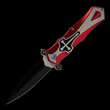 Iconic Metallic Cross Foldable Knife