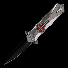 Iconic Metallic Cross Foldable Knife