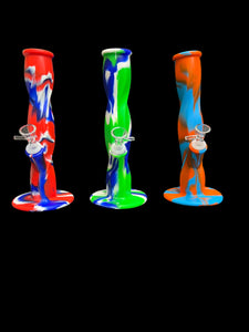 10" Silicone Twisted Waterpipe