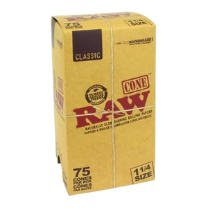 RAW Pre-Rolled Cone 1 1/4" 75 pack