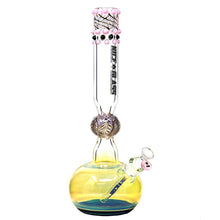 Nice Glass 17 inch Dotted Fumed Round Base Beaker