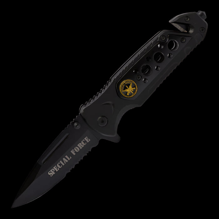 Black Special Forces Foldable Knife