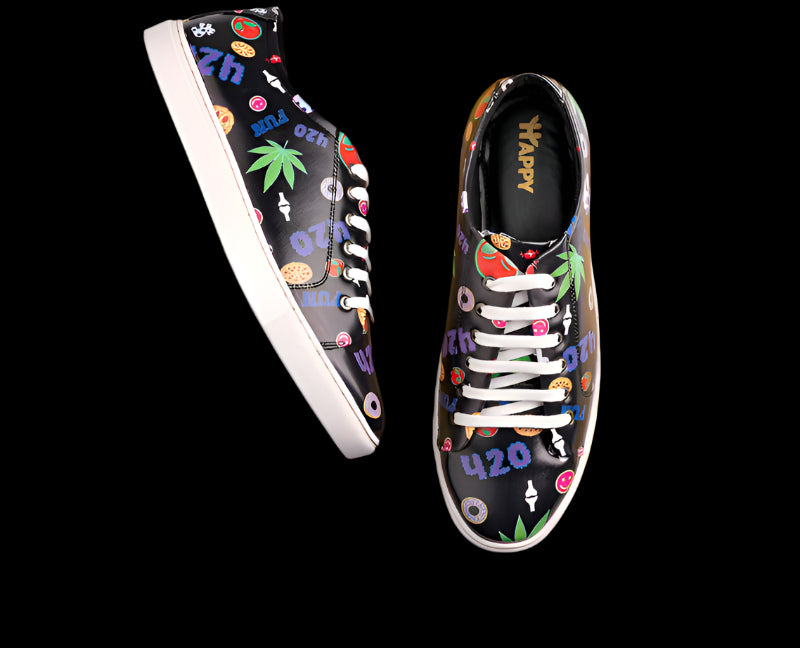 420 Mushroom Weed Design Shoe