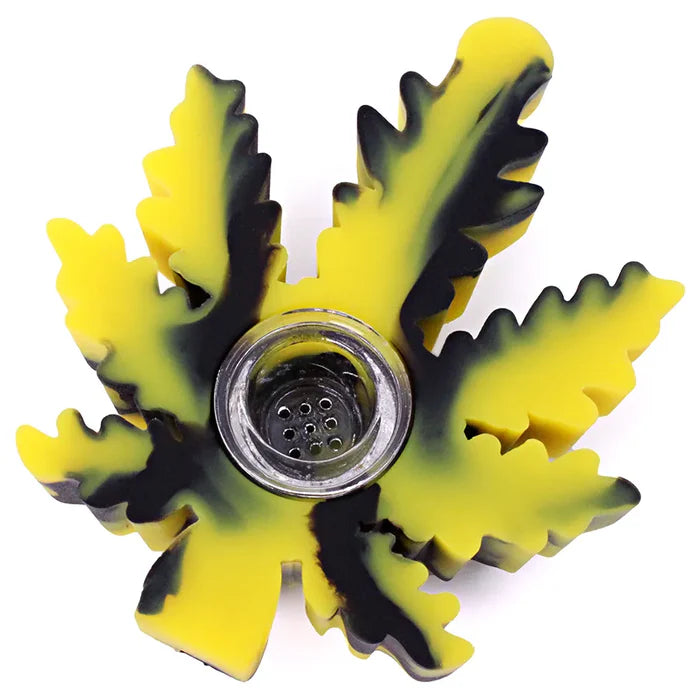Silicone Weed Leaf Pipe - 4