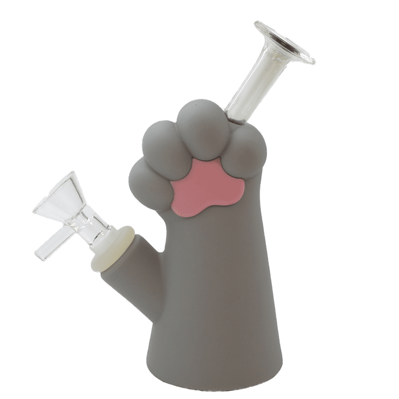 6″ Silicone Cat Paw Water Pipe