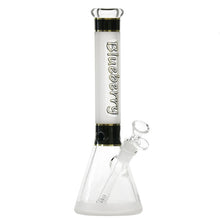Blueberry 12 inch Mandala Base Sandblasted Beaker