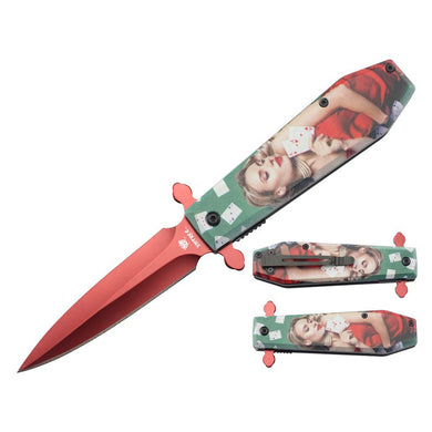 Lady Cards 8″ Pocket Knife
