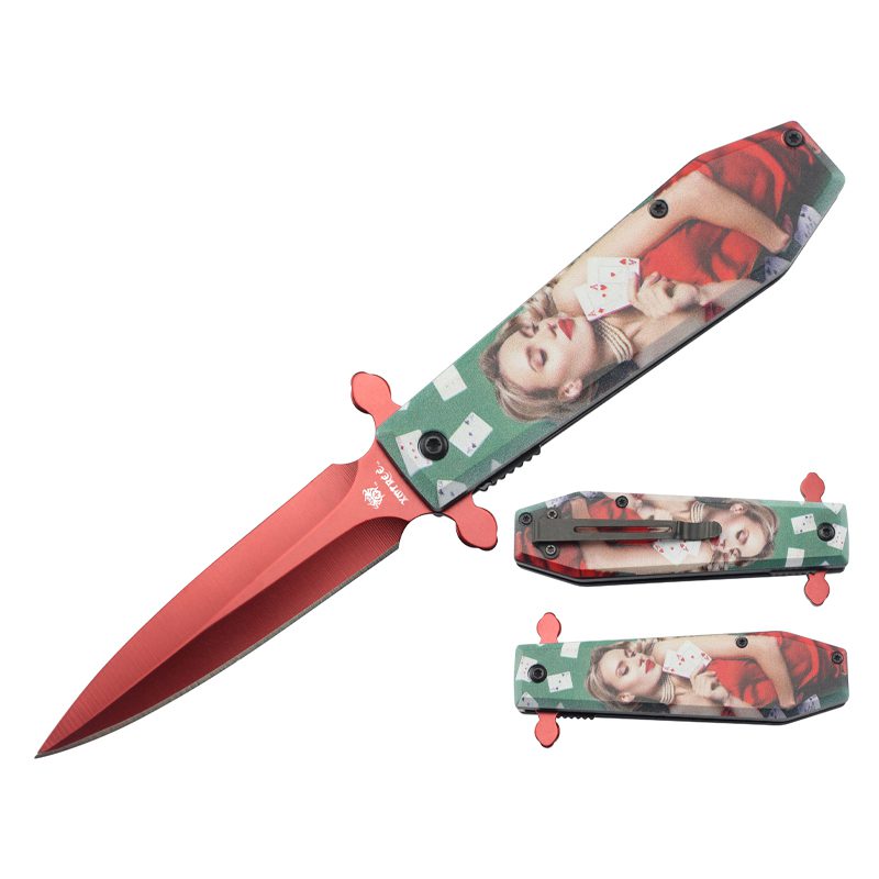 Lady Cards 8″ Pocket Knife