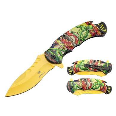 Alien Mushroom 8.8″ Pocket Knife