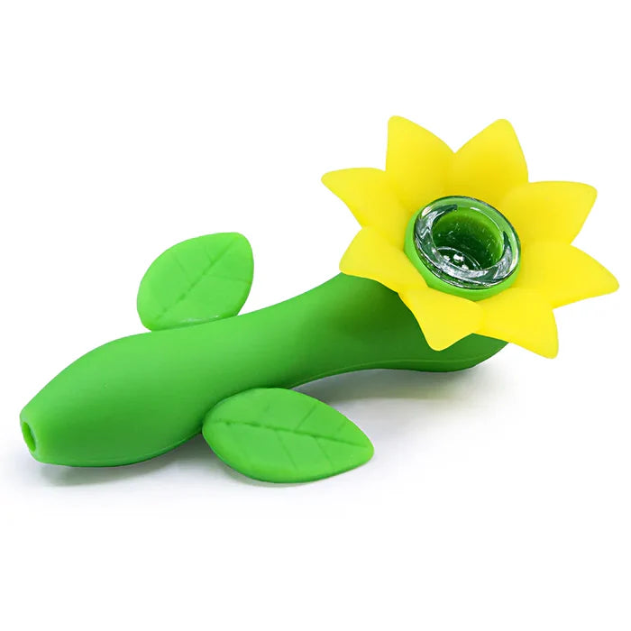 Silicone Sunflower Pipe - 4.5