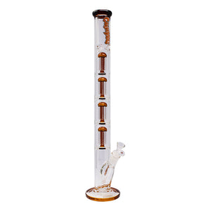 24" Ganjavibes Four Perc Straight Tube