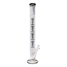 24" Ganjavibes Four Perc Straight Tube