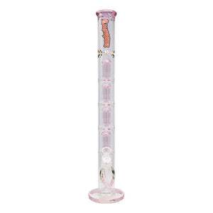 24" Ganjavibes Four Perc Straight Tube