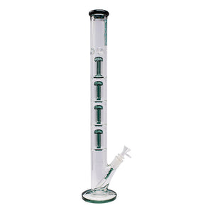 24" Ganjavibes Four Perc Straight Tube