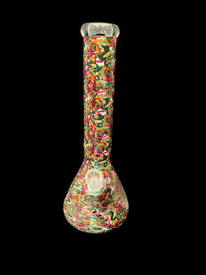 Graphic Wrapped Beaker Bong