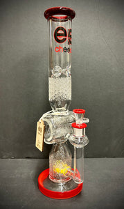 16" Cheech Glass Etched Straight Tube Bong