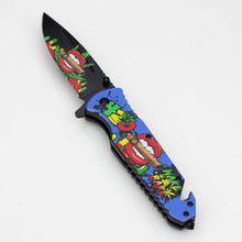 8.5" Lips Design Folding Knife w/Belt Cutter
