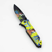 8.5" Lady Design Folding Knife w/Belt Cutter