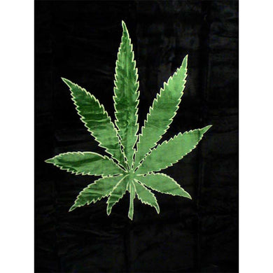 Weed Leaf Queen Sized Plush Blanket