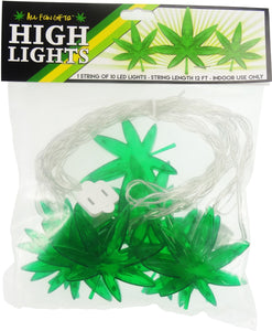 High Lights - 1x 12ft String of 10 Leaf LED Lights