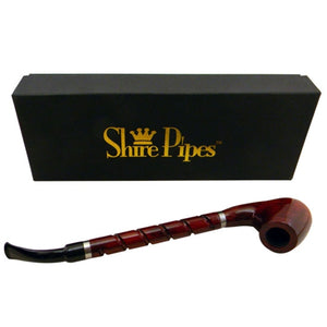 10.5" Bent Brandy w/ Long Spiral Shanks Rosewood Shire Pipe