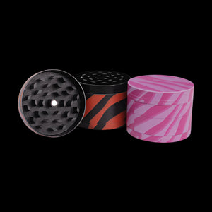 2" Tiger Print 4 Piece Grinder