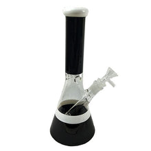 12" Aqua Glass Beaker Bong