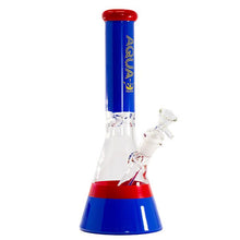 12" Aqua Glass Beaker Bong