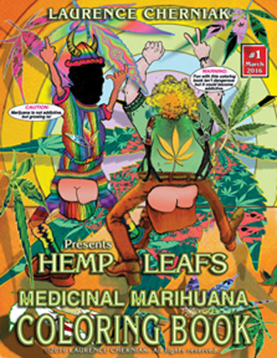 Hemp Leafs Coloring Book