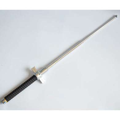 29″ Baton With Black Handle & Silver Guard
