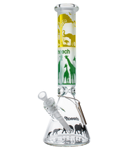 15" Cheech Glass 7mm Sandblasted Safari Beaker Bong