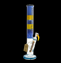 17" Cheech Glass 7mm Colorful Straight Tube Bong