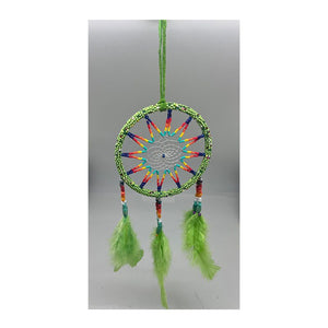 Handmade 4″ Wall hanger Beaded Round