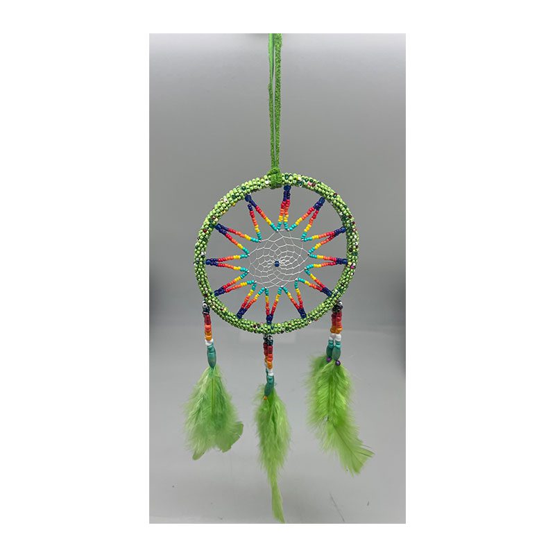 Handmade 4″ Wall hanger Beaded Round