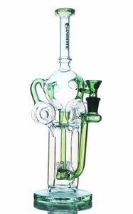 13" Gangster Glass Stemless 4-arm Recycler Bong